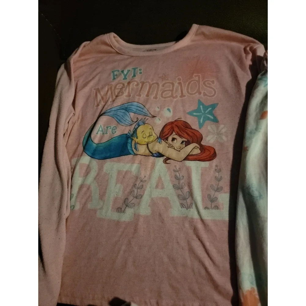 Disney princess ariel the little mermaid mermaids are‎ real pajamas size 10 12